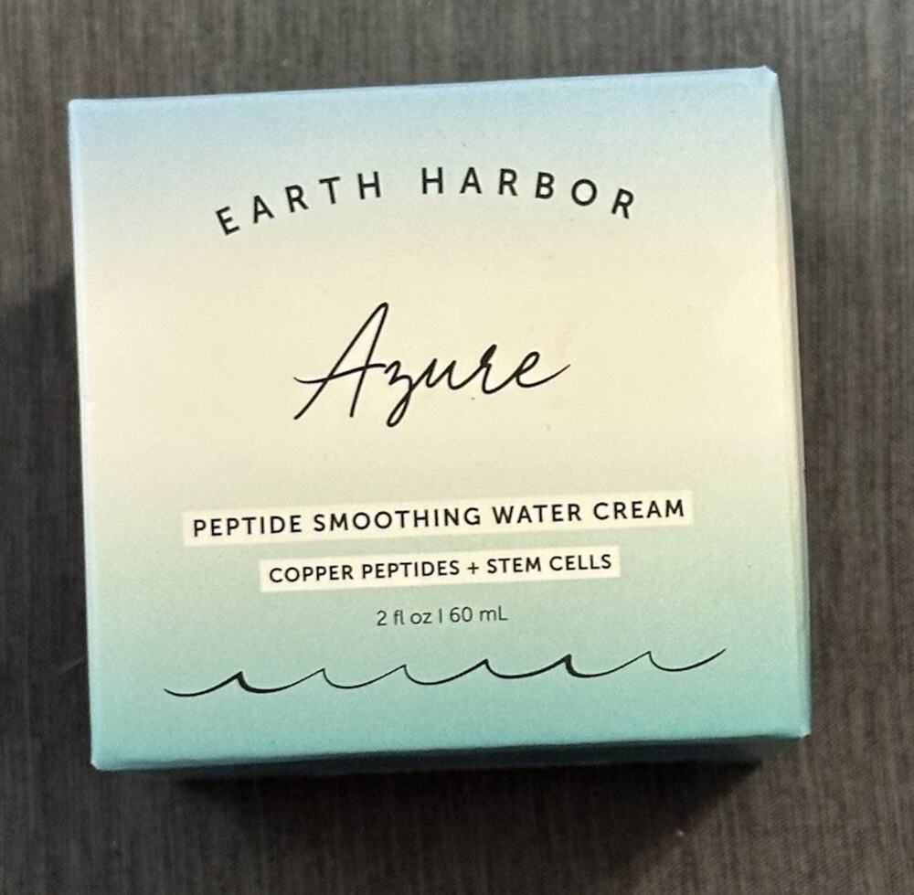EARTH HARBOR Azure Regenerative Neck Cream Seaweed Amino Peptides Full Size NEW